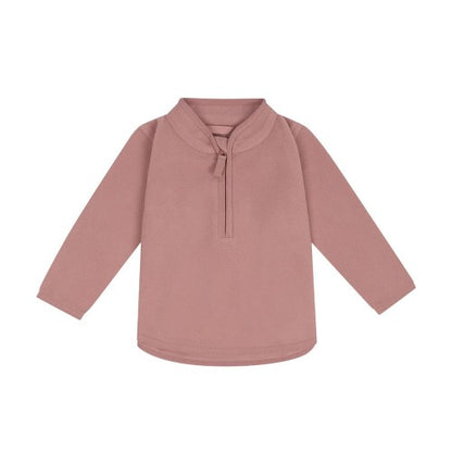 Front - Larkwood Baby Lightweight Half Zip Fleece Top