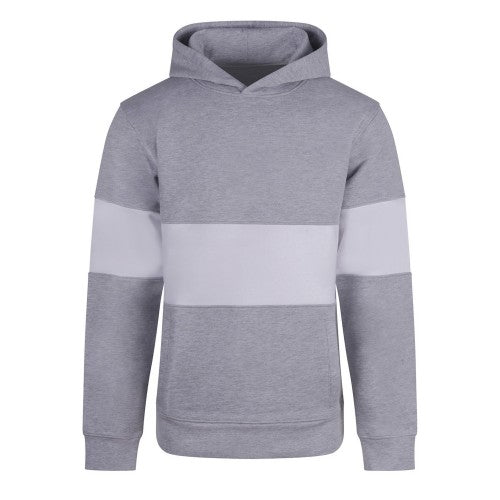 Front - Front Row Mens Heavyweight Panelled Hoodie