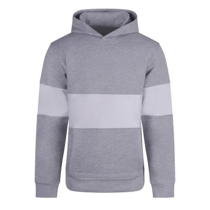 Front - Front Row Mens Heavyweight Panelled Hoodie