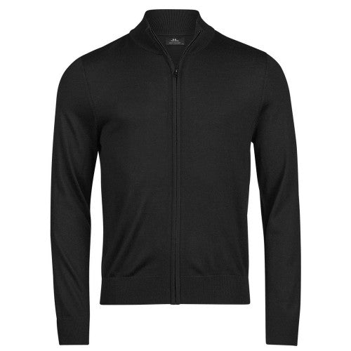 Front - Tee Jays Mens Knitted Full Zip Jacket