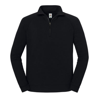 Front - Fruit of the Loom Mens Iconic Premium Quarter Zip Sweatshirt