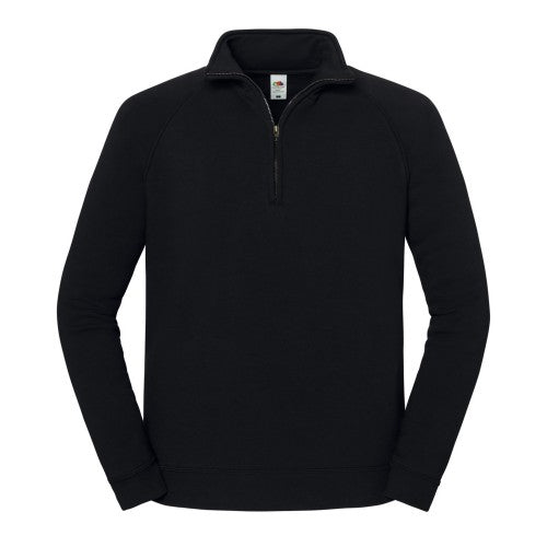Front - Fruit of the Loom Mens Iconic Premium Quarter Zip Sweatshirt