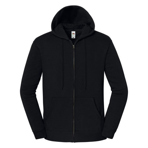 Front - Fruit of the Loom Mens Iconic Premium Full Zip Hoodie
