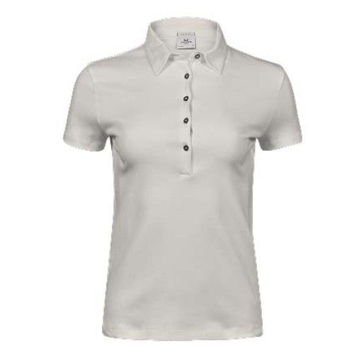 Front - Tee Jays Womens/Ladies Pima Cotton Polo Shirt