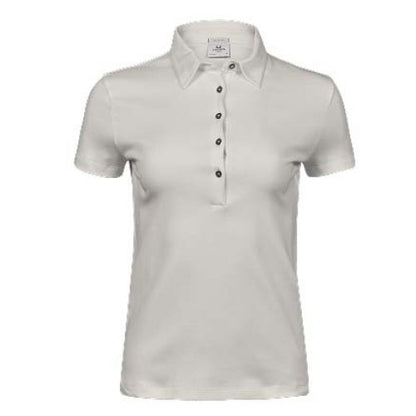 Front - Tee Jays Womens/Ladies Pima Cotton Polo Shirt