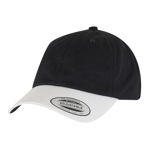 Front - Flexfit Two Tone Cotton Twill Low Profile Baseball Cap