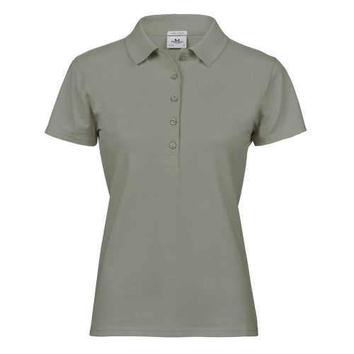 Front - Tee Jays Womens/Ladies Luxury Stretch Polo Shirt