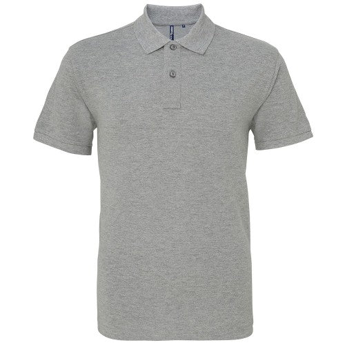 Front - Asquith & Fox Mens Heather Classic Polo Shirt