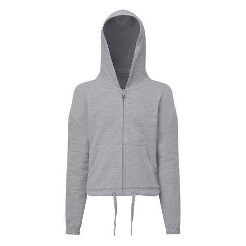 Front - TriDri Childrens/Kids Cropped Oversized Drawstring Hoodie