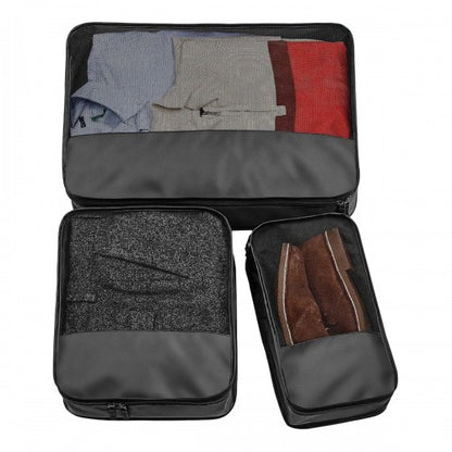 Front - Bagbase Escape Mesh Packing Cube Set (Pack of 3)