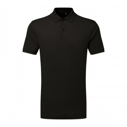 Front - TriDri Mens Textured Recycled Textured Short-Sleeved Polo Shirt