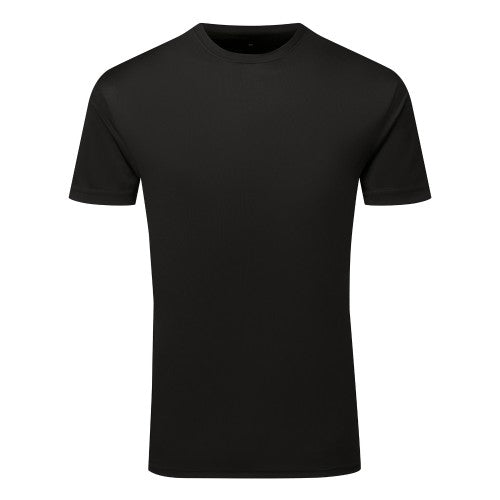 Purple - Front - TriDri Mens Textured Recycled T-Shirt