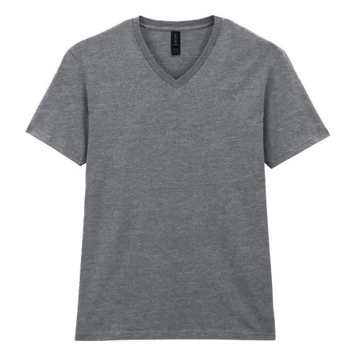 Front - Gildan Mens Soft Touch V Neck T-Shirt