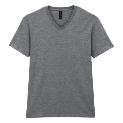 Front - Gildan Mens Soft Touch V Neck T-Shirt