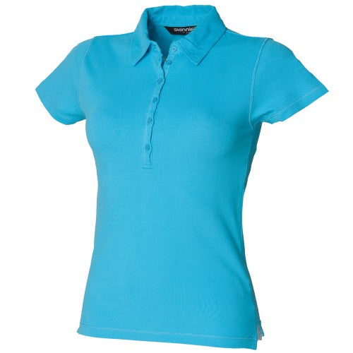 Front - Skinni Fit Ladies/Womens Stretch Polo Shirt