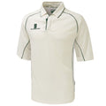 Front - Surridge Boys Kids Sports Premier Shirt 3/4 Polo Shirt