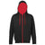 Front - Awdis Mens Varsity Hooded Sweatshirt / Hoodie / Zoodie