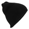 Front - Beechfield Plain Basic Knitted Winter Beanie Hat