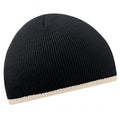 Front - Beechfield Unisex Two-Tone Knitted Winter Beanie Hat