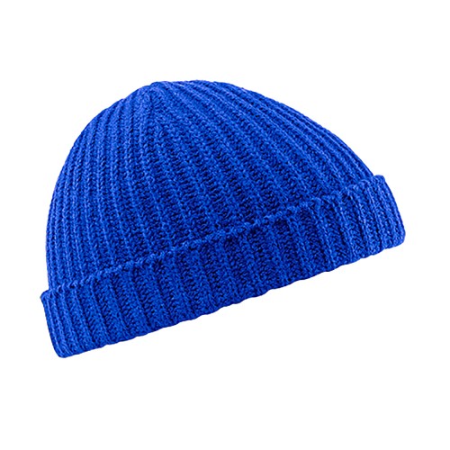 Orange - Side - Beechfield Unisex Retro Trawler Winter Beanie Hat