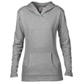 Front - Anvil Womens/Ladies Hooded French Terry Sweatshirt / Hoodie