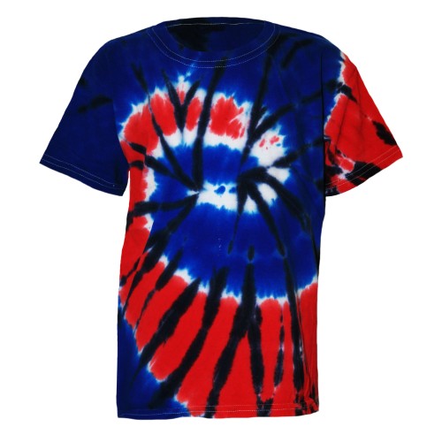 Front - Colortone Kids/Childrens Rainbow Tie-Dye Heavyweight T-Shirt