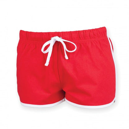 Front - Skinni Fit Womens/Ladies Retro Training / Fitness Sports Shorts