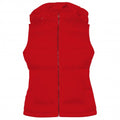 Front - B&C Womens/Ladies Zen+ Hooded Waterproof Bodywarmer/Gilet
