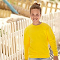 Sunflower - Back - Fruit Of The Loom Kids Unisex Classic 80-20 Set-In Sweatshirt