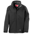 Front - Result Childrens Unisex Waterproof Classic Softshell 3 Layer Jacket