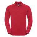 Front - Russell Europe Mens Long Sleeve Classic Cotton Polo Shirt