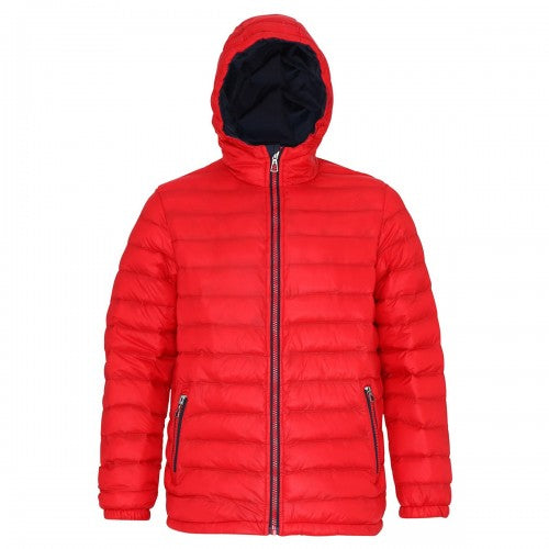 Front - 2786 Mens Hooded Water & Wind Resistant Padded Jacket