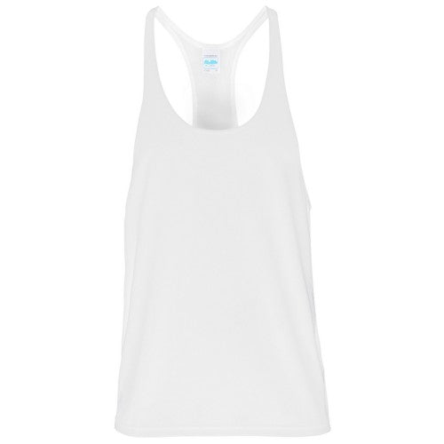 Front - AWDis Just Cool Mens Plain Muscle Sports/Gym Vest Top