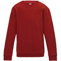 Front - AWDis Just Hoods Childrens/Kids Plain Crew Neck Sweatshirt