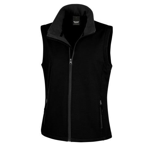 Front - Result Core Womens/Ladies Printable Softshell Bodywarmer