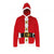 Front - Christmas Shop Adults Unisex Hooded Santa Design Jumper/Sweatshirt