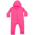 Front - Larkwood Baby Unisex Fleece All-In-One Romper Suit