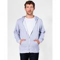 Front - American Apparel Unisex Salt And Pepper Full Zip Hoodie