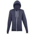 Front - American Apparel Unisex Tri-Blend Full Zip Terry Hoodie