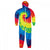 Front - Colortone Childrens/Kids Full Zip Rainbow Tie Dye Onesie
