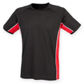 Front - Finden & Hales Childrens/Kids Short Sleeve Performance Panel Sports T-shirt