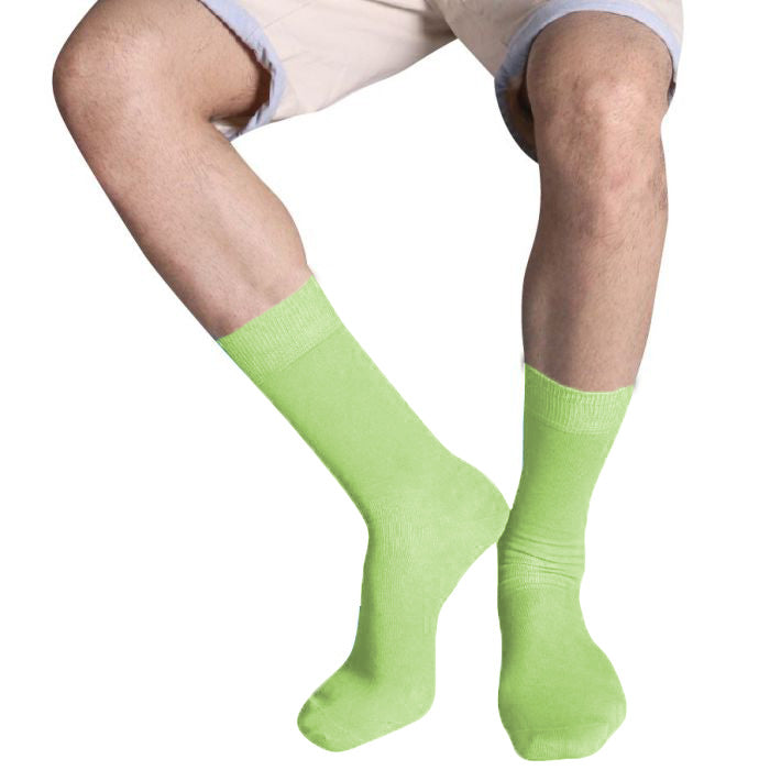 Lime - Back - Kariban Cotton City Mens Casual Cotton Rich Socks