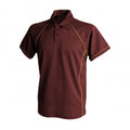 Front - Finden & Hales Mens Piped Performance Sports Polo Shirt
