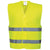 Front - Portwest Unisex High Visibility Two Band Safety Work Vest