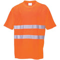 Front - Portwest Cotton Comfort Reflective Safety T-Shirt