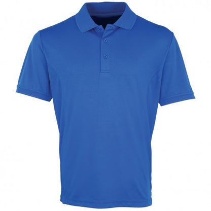 Front - Premier Mens Coolchecker Pique Short-Sleeved Polo Shirt