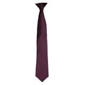 Front - Premier Colours Mens Satin Clip Tie