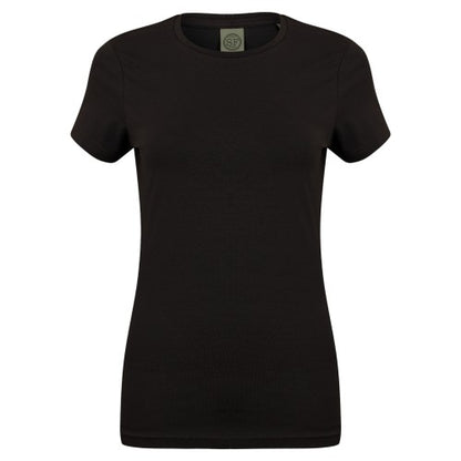 Front - Skinni Fit Womens/Ladies Feel Good Stretch Short Sleeve T-Shirt
