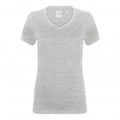 Front - Skinni Fit Womens/Ladies Feel Good Stretch V-Neck Short Sleeve T-Shirt