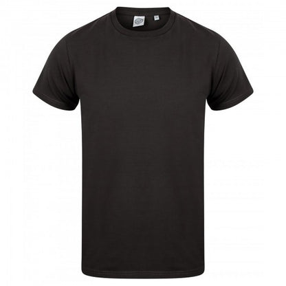 Front - Skinni Fit Men Mens Feel Good Stretch V-neck Short Sleeve T-Shirt